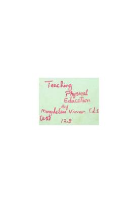 Teaching Physical Education in Secondary Schools Illustrated