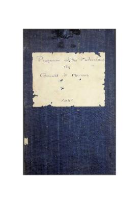 Program of the Modern Camp