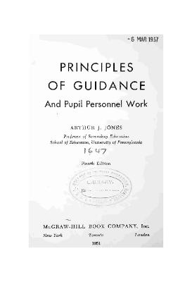 Principles of Guidance and Pupil Personnell Work