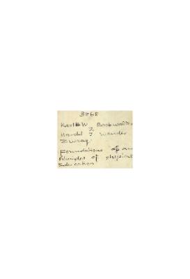 Foundations and Principles of Physical Education