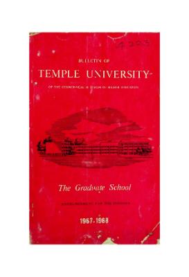Bulletin of Temple University