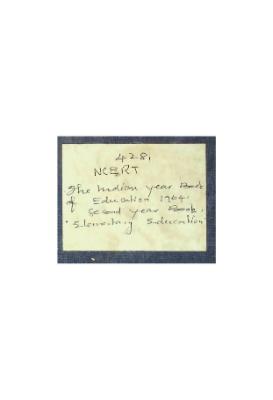 The Indian Year Book of Education 1946