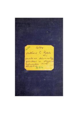 Modern Administrative Practices in Physical Education and Athletics