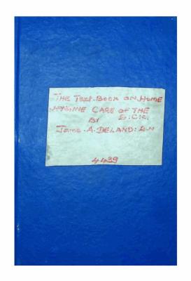 Text Book Home Hygine and Care of the Sick