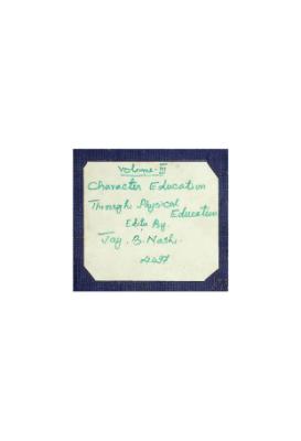 Character Education Through Physical Education Vol III