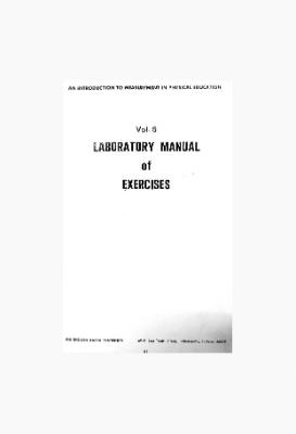 Laboratory Manual of Exercises Vol - 5