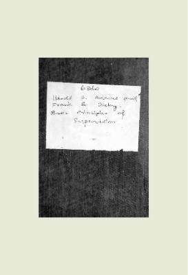 Basic Principles of Supervision