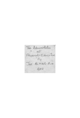 The Admintration of Physical Education